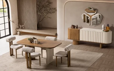 Lova Lake Meşe Konsol ve Ayna