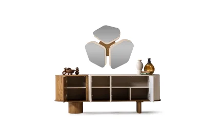 Lova Lake Meşe Konsol ve Ayna