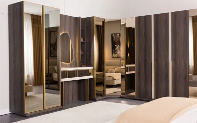 Lyric Yatak Odası Takımı 2 Kapılı Dolap | 1 Adet - 3 Kapılı Dolap 1 Adet -Köşe Dolap 1 Dolap - Karyola 1 Adet - Şifonyer 1 Adet - Şifonyer Ayna 1 Adet - Komodin 2 Adet