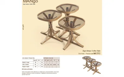 Mango 3lü Zigon Sehpa