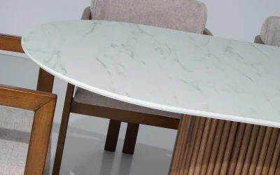Marina Mermer Baskılı Masa