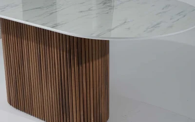 Marina Mermer Baskılı Masa