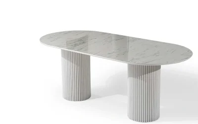 Marmo Mermer Baskılı Masa