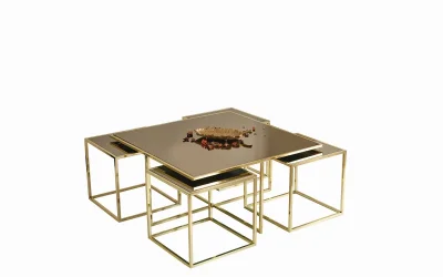 MC-138 Orta Sehpa 5li Gold