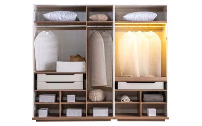 Meise Dolap 3+2 Kapılı (G,152+102-Y,216-D,62)