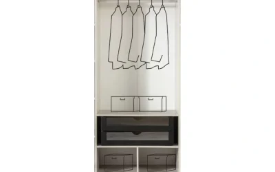 Metis İki Kapılı Çekmeceli Dolap