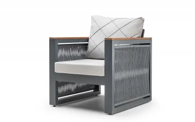 MİLANO OTURMA GRUBU ALÜMİNYUM İP ÖRGÜLÜ 3+1+1