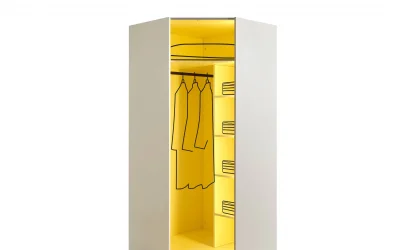 Obsidian Köşe Dolap