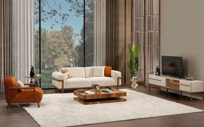 Ocean Breeze Koltuk Takımı | 3lü Koltuk 2 Adet - Berjer 1 Adet