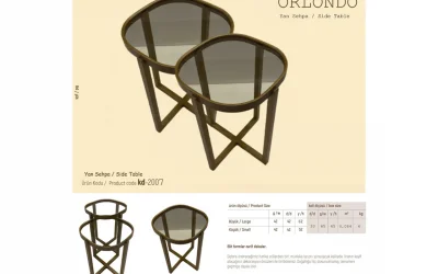 Orlondo 2li Zigon Sehpa