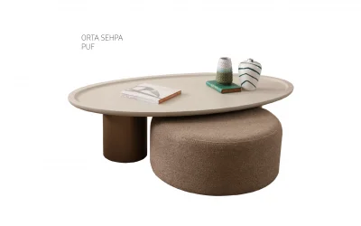Palermo Orta Puf Sehpa