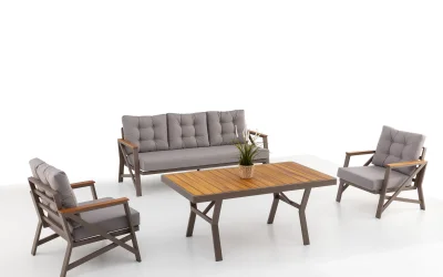 Paris Alüminyum Oturma Grubu