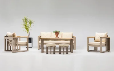 ROMA OTURMA GRUBU ALÜMİNYUM 3+1+1