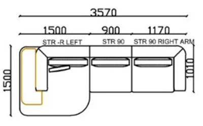 Sera Köşe Koltuk Takımı (420x320 cm)