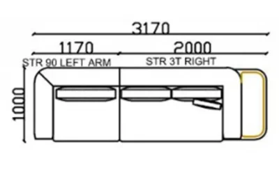 Sera Köşe Koltuk Takımı (420x320 cm)