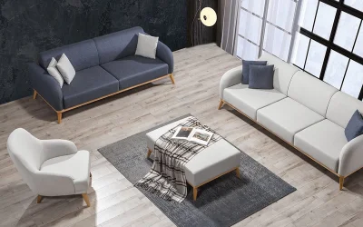 Silver Koltuk Takımı 3lü Koltuk 2 Adet - Berjer 1 Adet