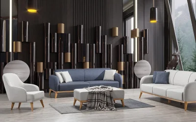 Silver Koltuk Takımı 3lü Koltuk 2 Adet - Berjer 1 Adet