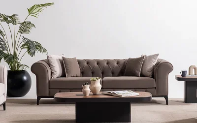 Solviera Üçlü Koltuk (Kapitoneli)