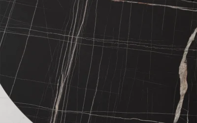 TH-Gusto Siyah Yuvarlak Masa