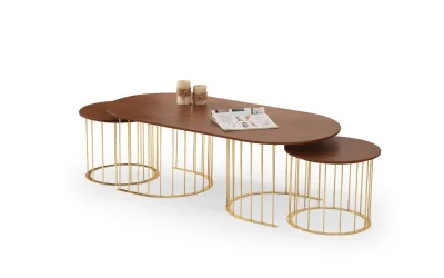 TH-Hermes Gold Orta Sehpa