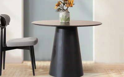 TH-Rales Siyah Yuvarlak Masa