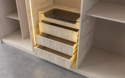 Traverten Dolap 6 Kapılı