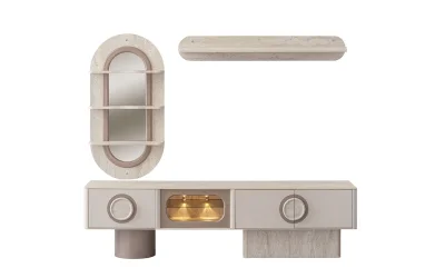 Traverten Tv Ünitesi