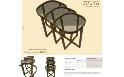 Truva 3lü Zigon Sehpa