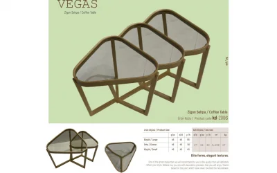 Vegas 3lü Zigon Sehpa