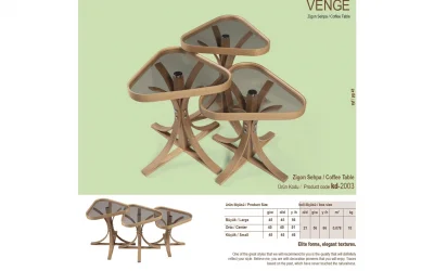 Venge 3lü Zigon Sehpa