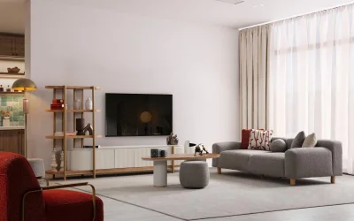 Vesta TV Ünitesi Beyaz