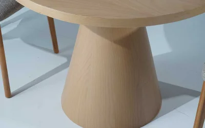 Viola Yuvarlak Kayın Masa