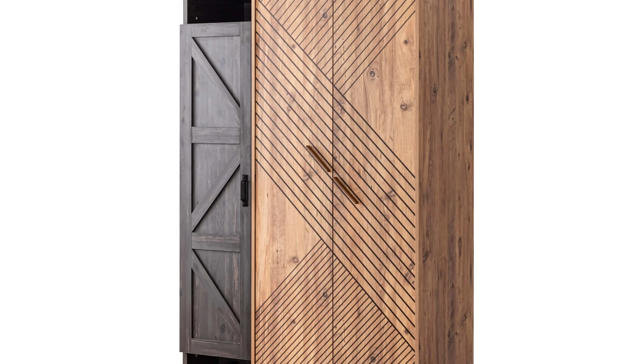 Antik Genç Dolap 3 kapılı