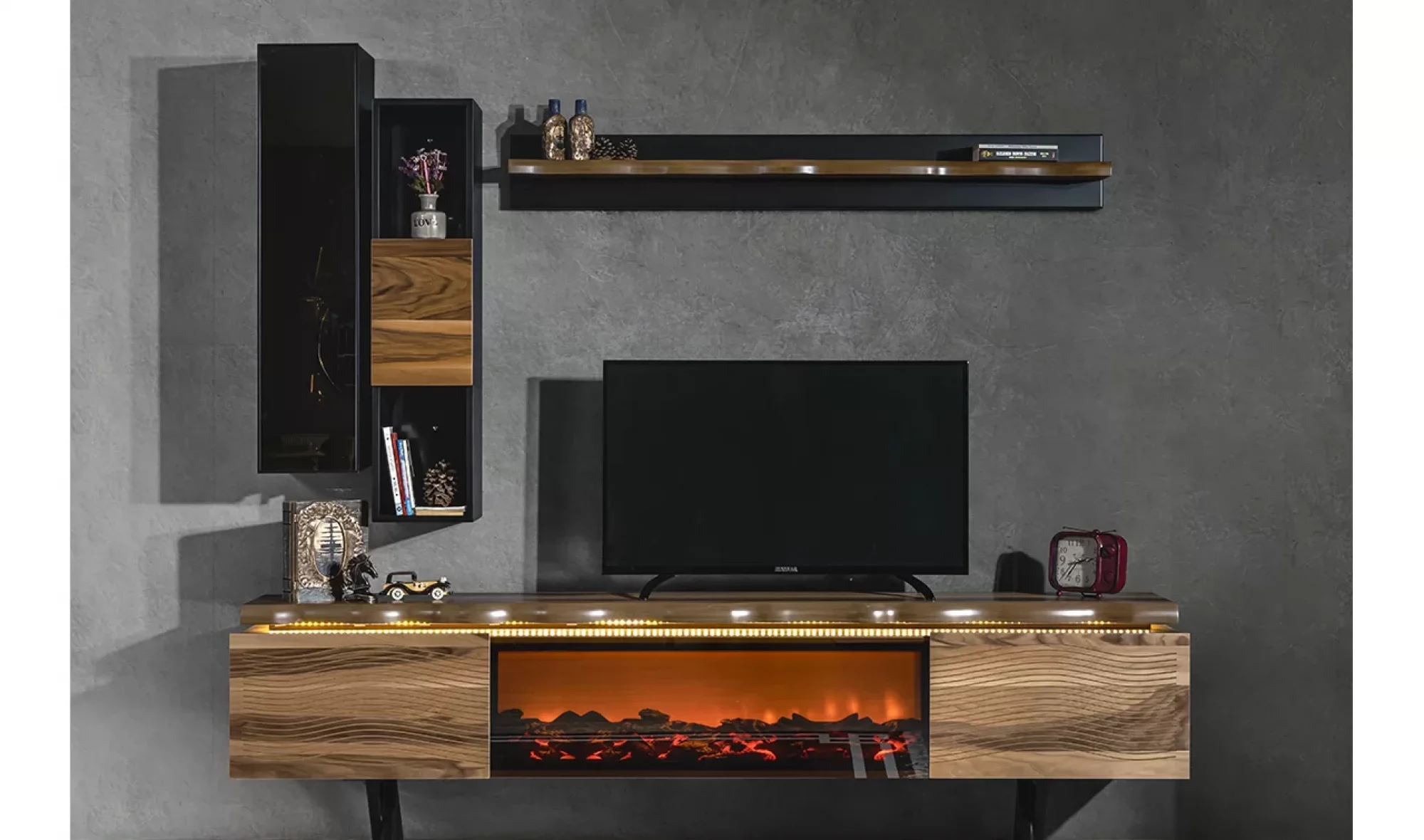 Olimpos Şömineli Tv Ünitesi