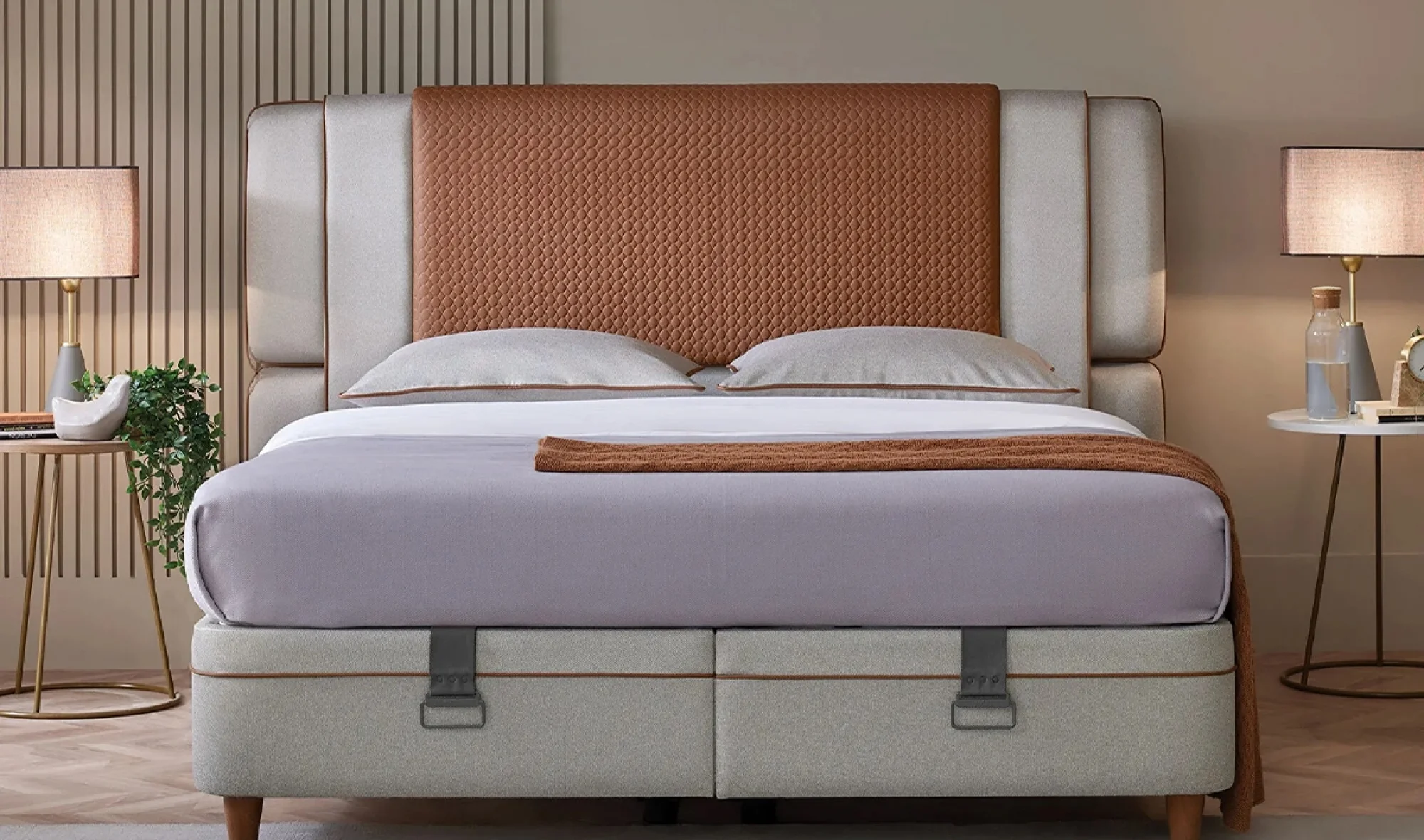 Bamboo Pedic Baza ve Başlık 150x200