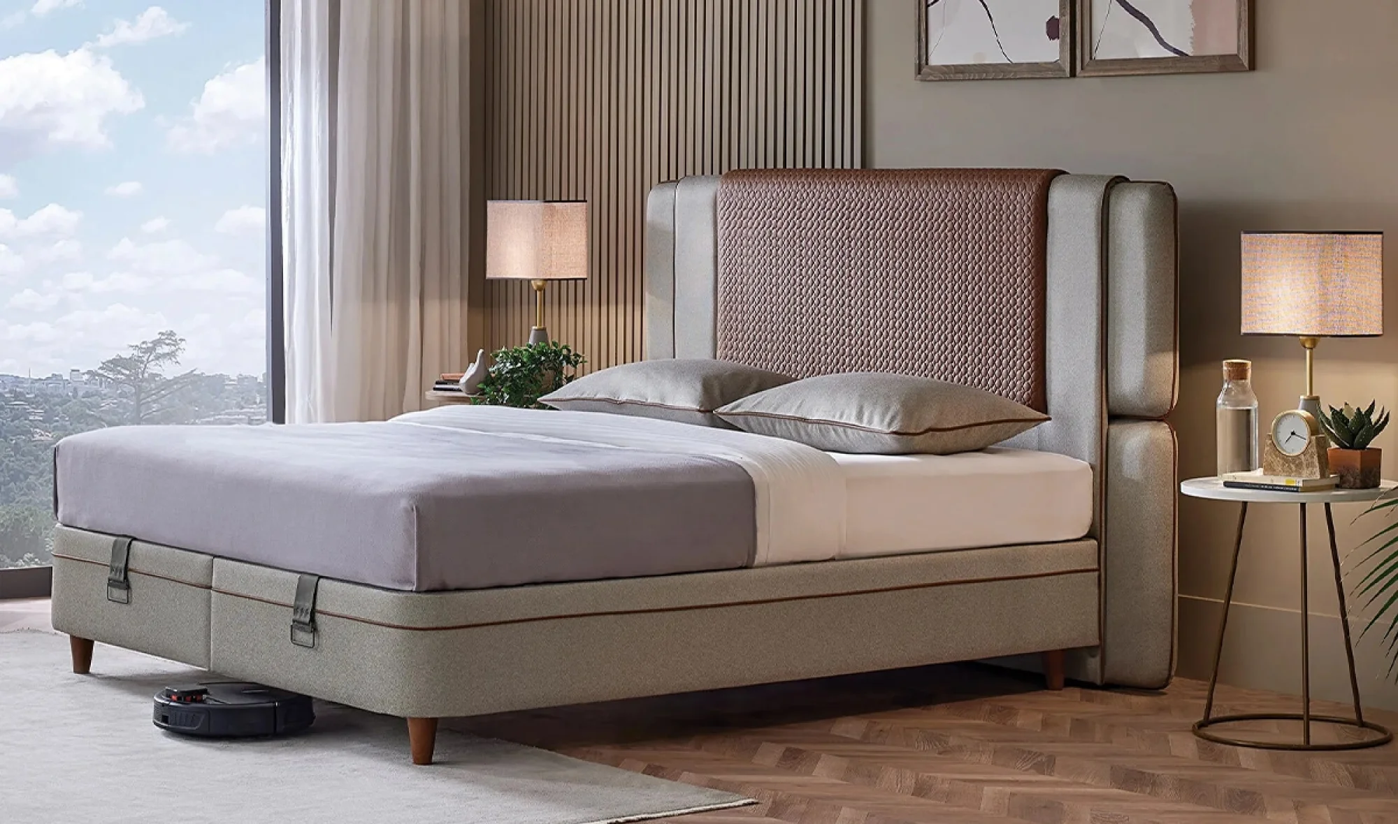 Bamboo Pedic Baza ve Başlık 150x200