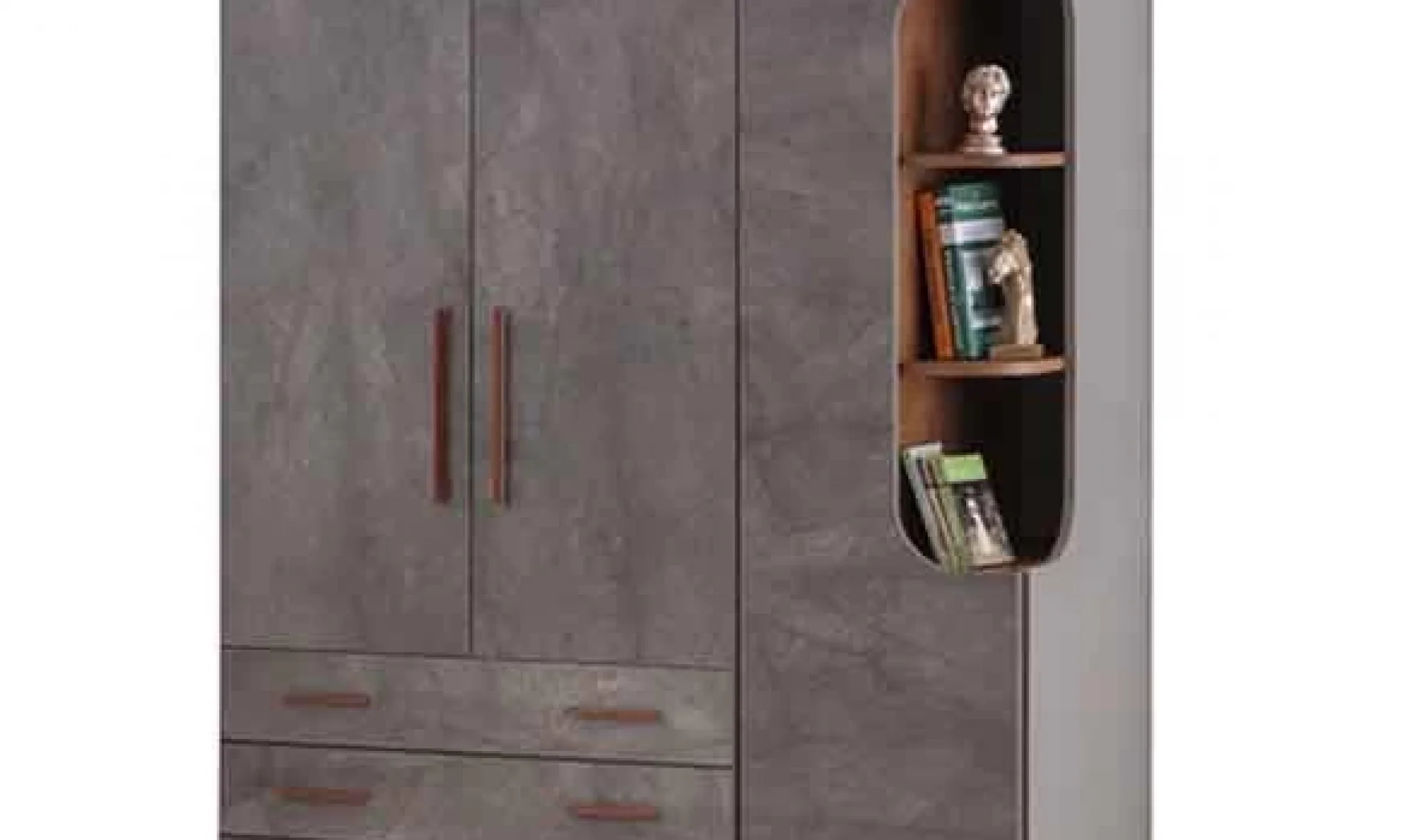 Ares 3 Kapılı Dolap (Seçenek 207-Sağ)