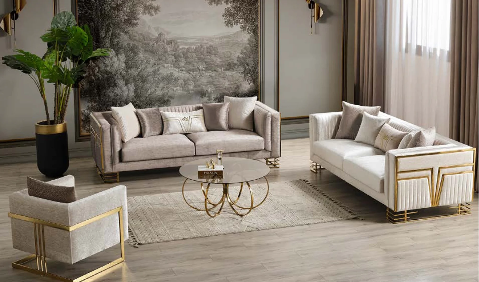 Arven Gold Koltuk Takımı