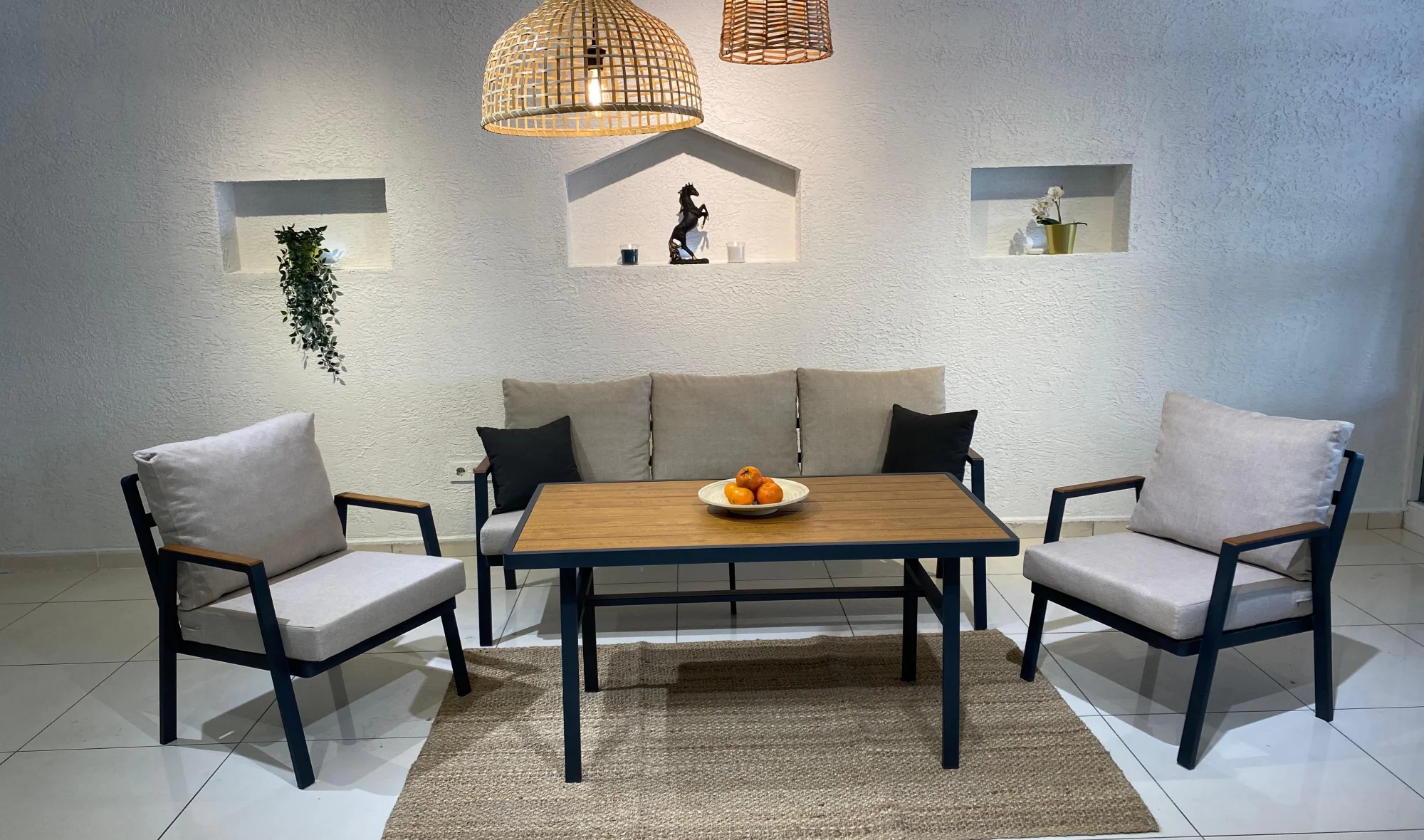 Atina Alüminyum Oturma Grubu