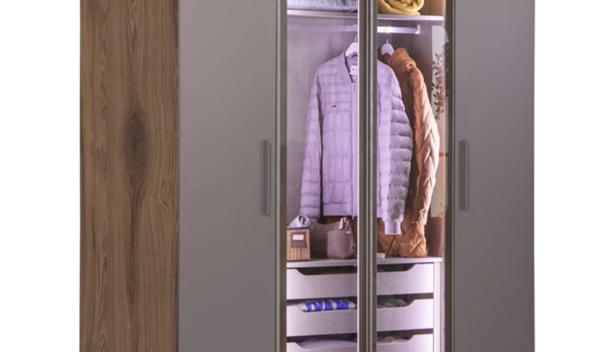 Atlas 4 Kapılı Dolap (Seçenek 434+2K)