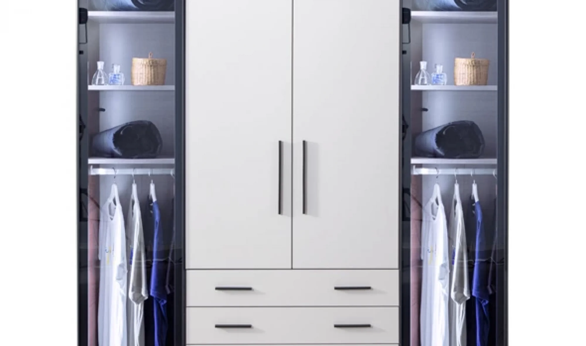 Atlas White 4 Kapılı Dolap (Seçenek 441)