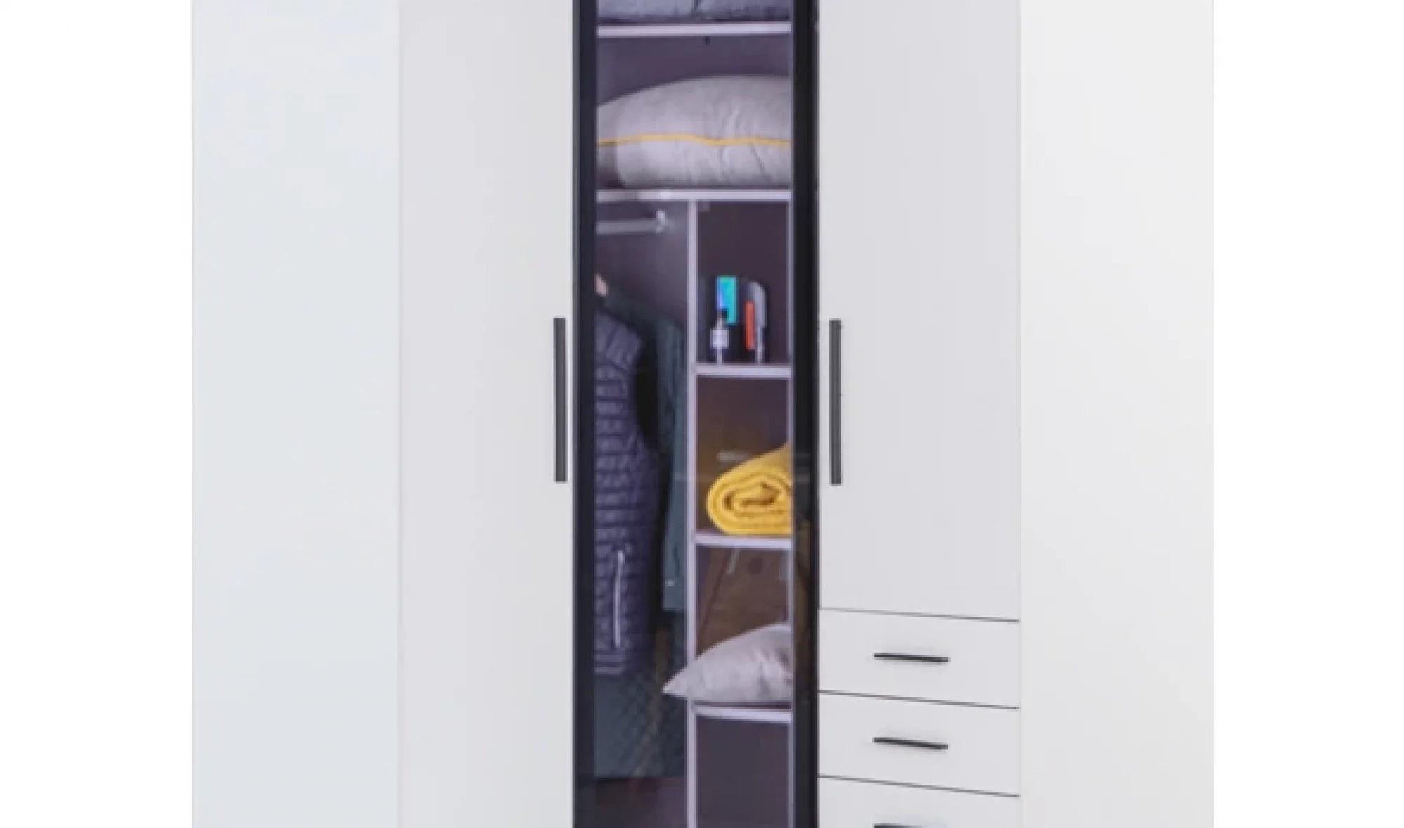 Atlas White Köşe Dolap (Seçenek 808)