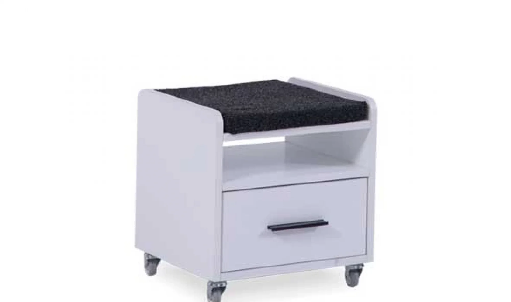 Atlas White Tekerlekli Komodin