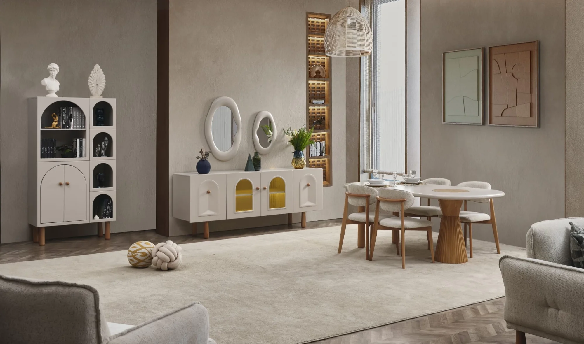 Bohem Yemek Odası Takımı