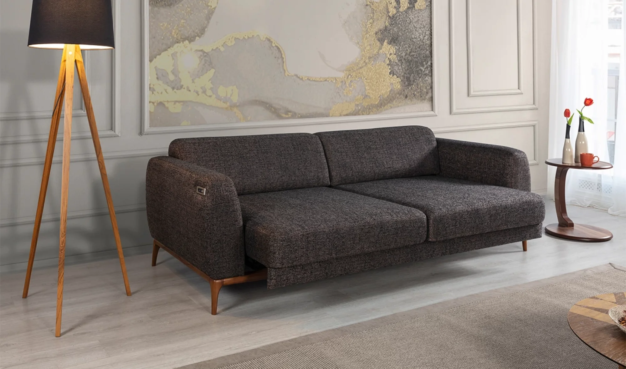 Caldes 3'lü Motorlu Yataklı