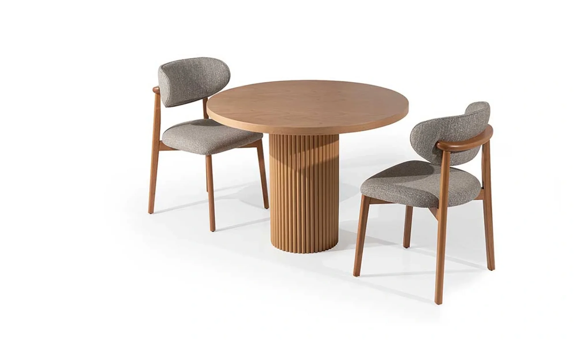 Dante Yuvarlak Kayın Masa