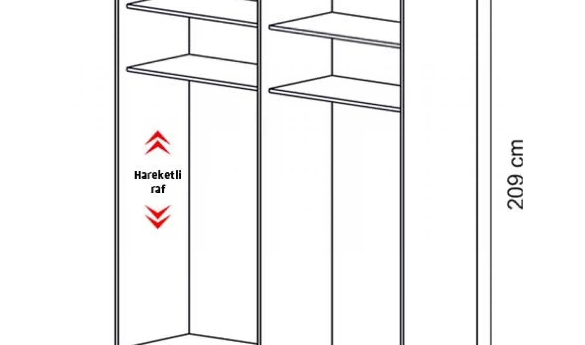 Isabella 4 Kapılı Dolap (Seçenek 402)