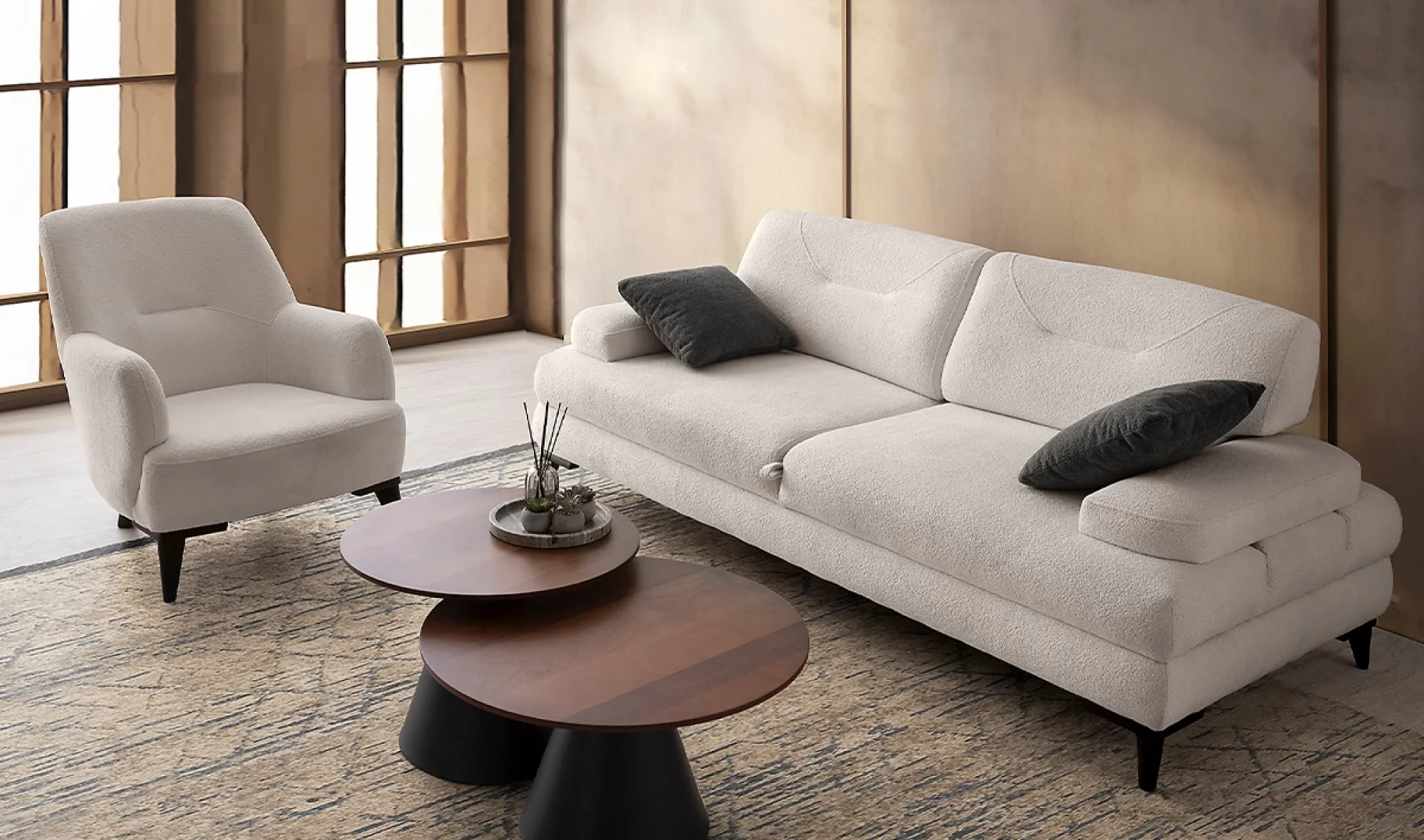 Lorenda 3'lü Koltuk