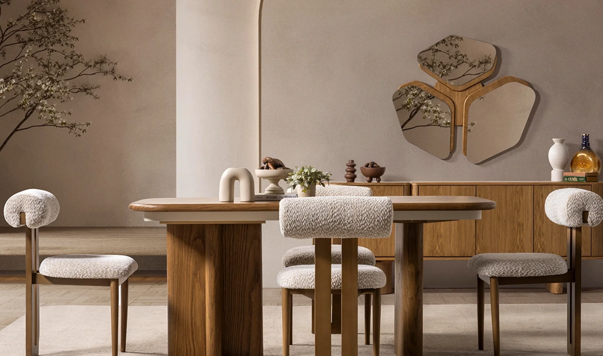 Lova Meşe Yemek Masası