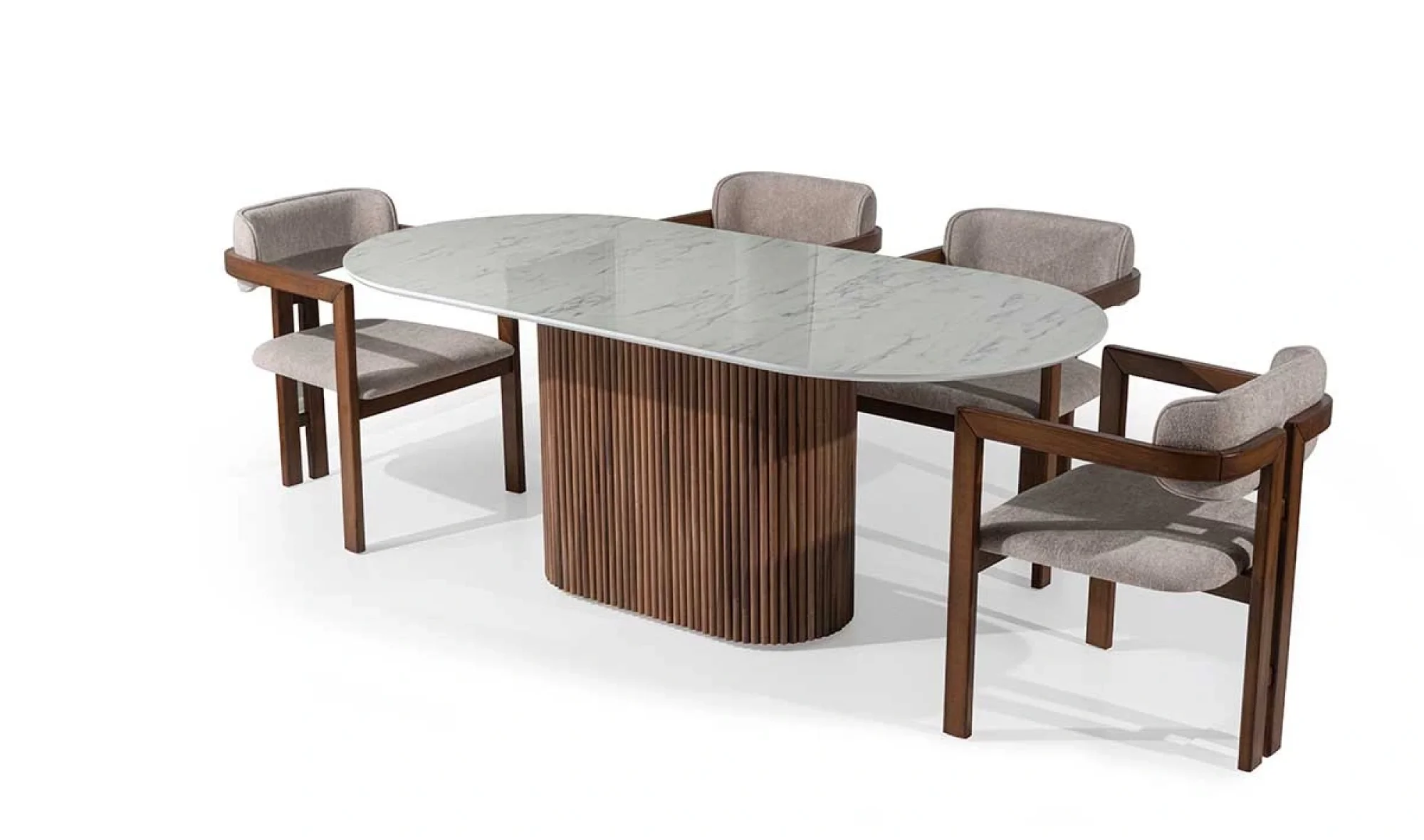 Marina Mermer Baskılı Masa